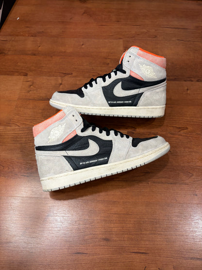 Jordan Retro 1 Neutral Grey Crimson (Size 11 Mens)