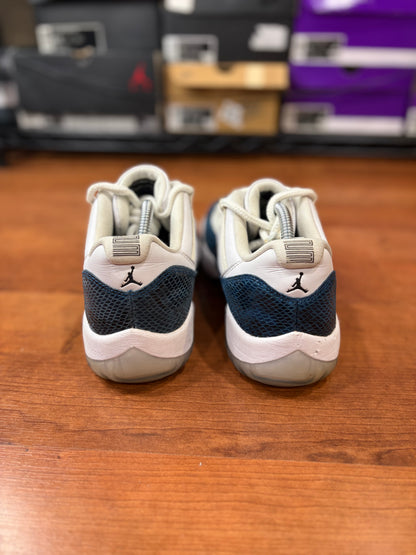 Jordan Retro 11 Low Snakeskin Navy (Size 10 Mens)