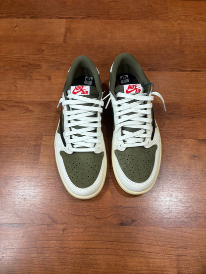 AJ1 Low Retro Travis Scott Medium Olive (Size 9.5 Mens)