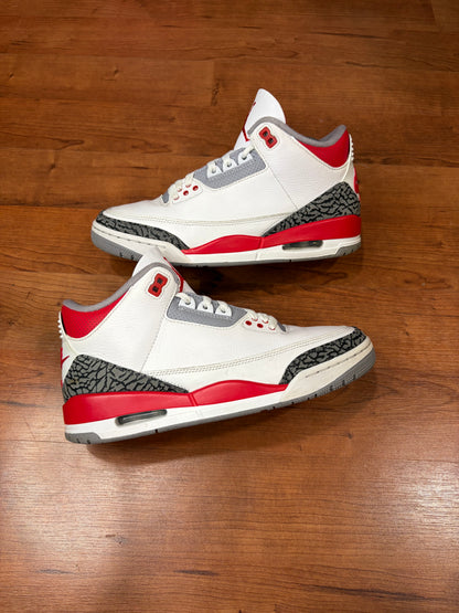 Jordan Retro 3 Fire Red (Size 8.5 Mens)