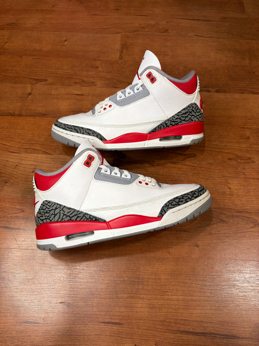 Jordan Retro 3 Fire Red (Size 8.5 Mens)