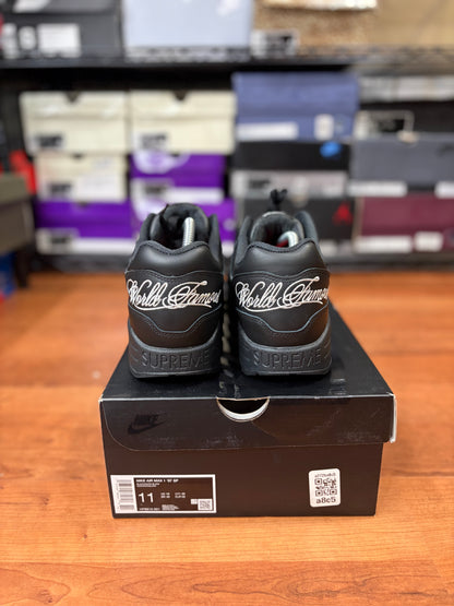 Nike Air Max 1 87’ Supreme Black (Size 11 Mens)