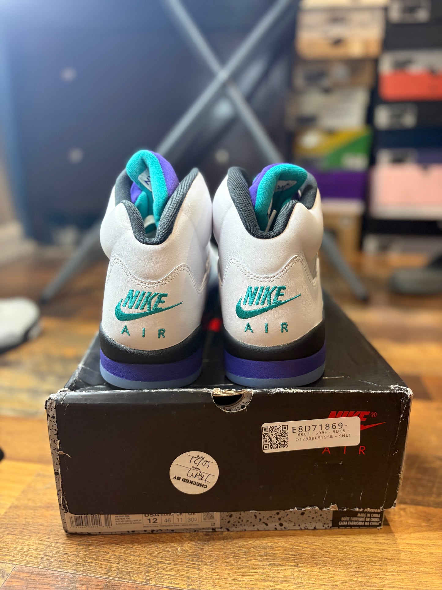 Jordan Retro 5 Grape (Brand New - 12M)