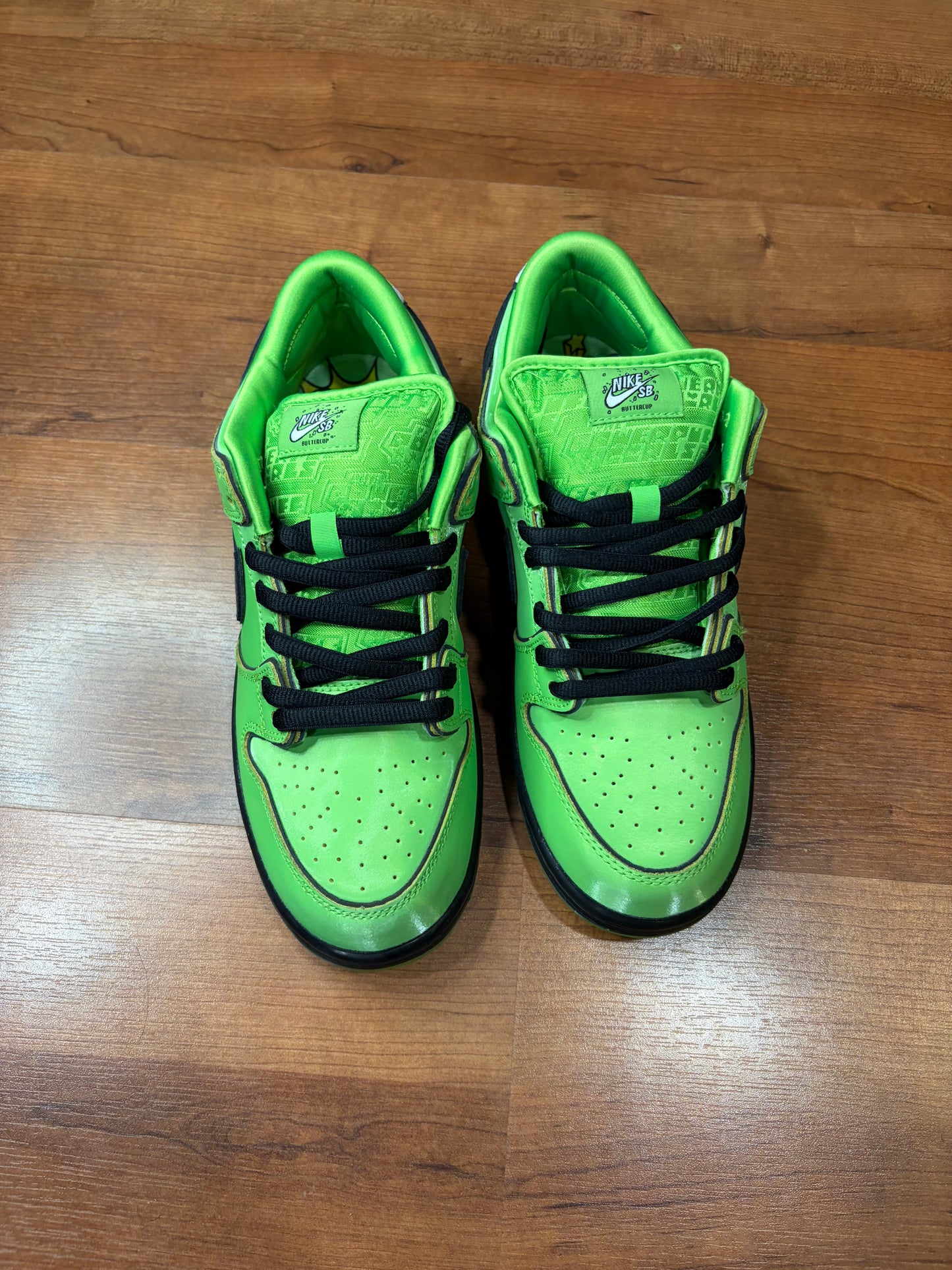 Nike Dunk Low SB Powerpuff Girl Buttercup (Brand New - 9M)