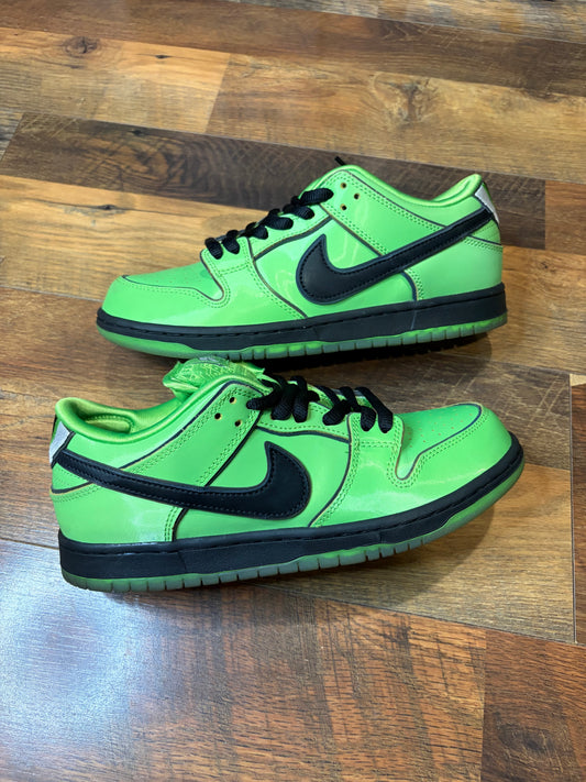 Nike Dunk Low SB PowerPuff Girl Buttercup (Size 8 Mens)