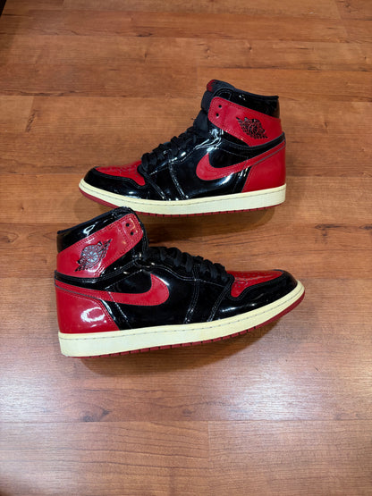 Jordan Retro 1 Patent Bred (Size 11 Mens)