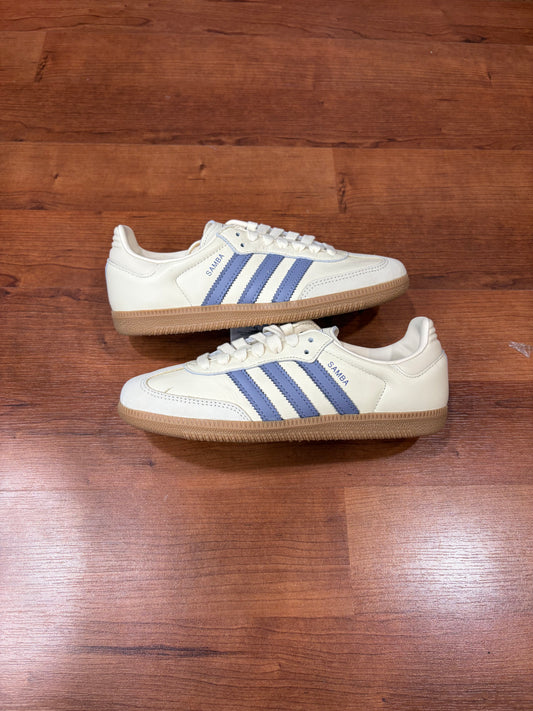 Adidas Samba OG Cream Silver Violet Gum (Brand New - 6W)