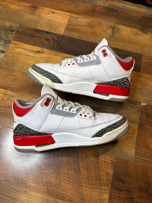 Air Jordan Retro 3 Fire Red (Size 10.5 Mens)