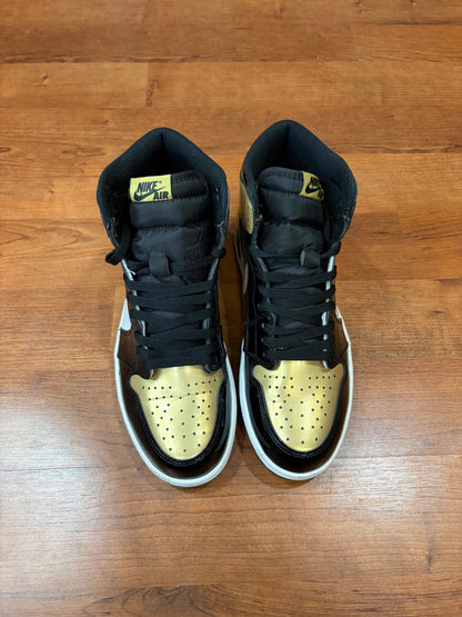Jordan Retro 1 Patent Gold Toe (Size 10 Mens)