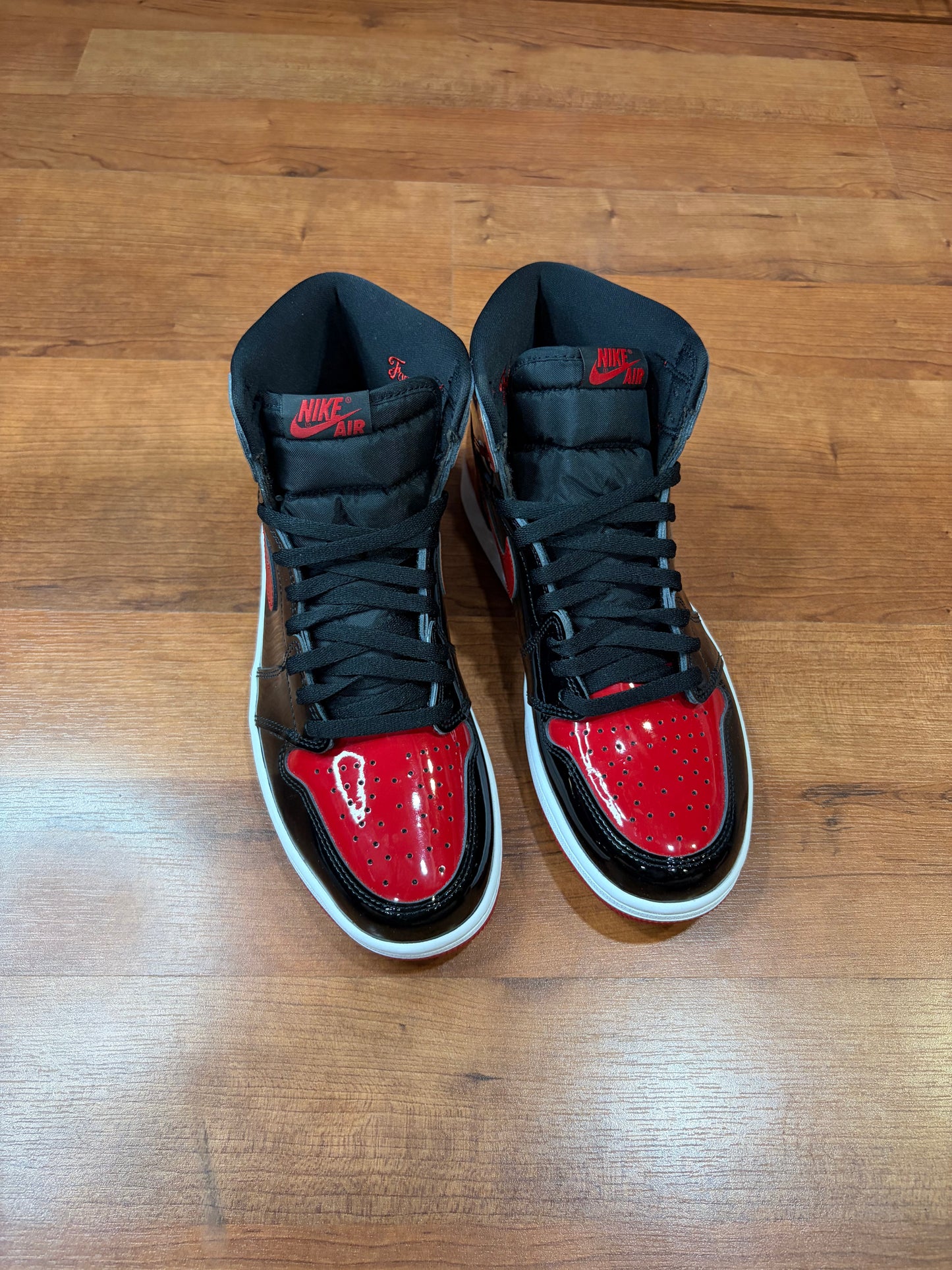 Jordan Retro 1 Patent Bred (Size 10 Mens)