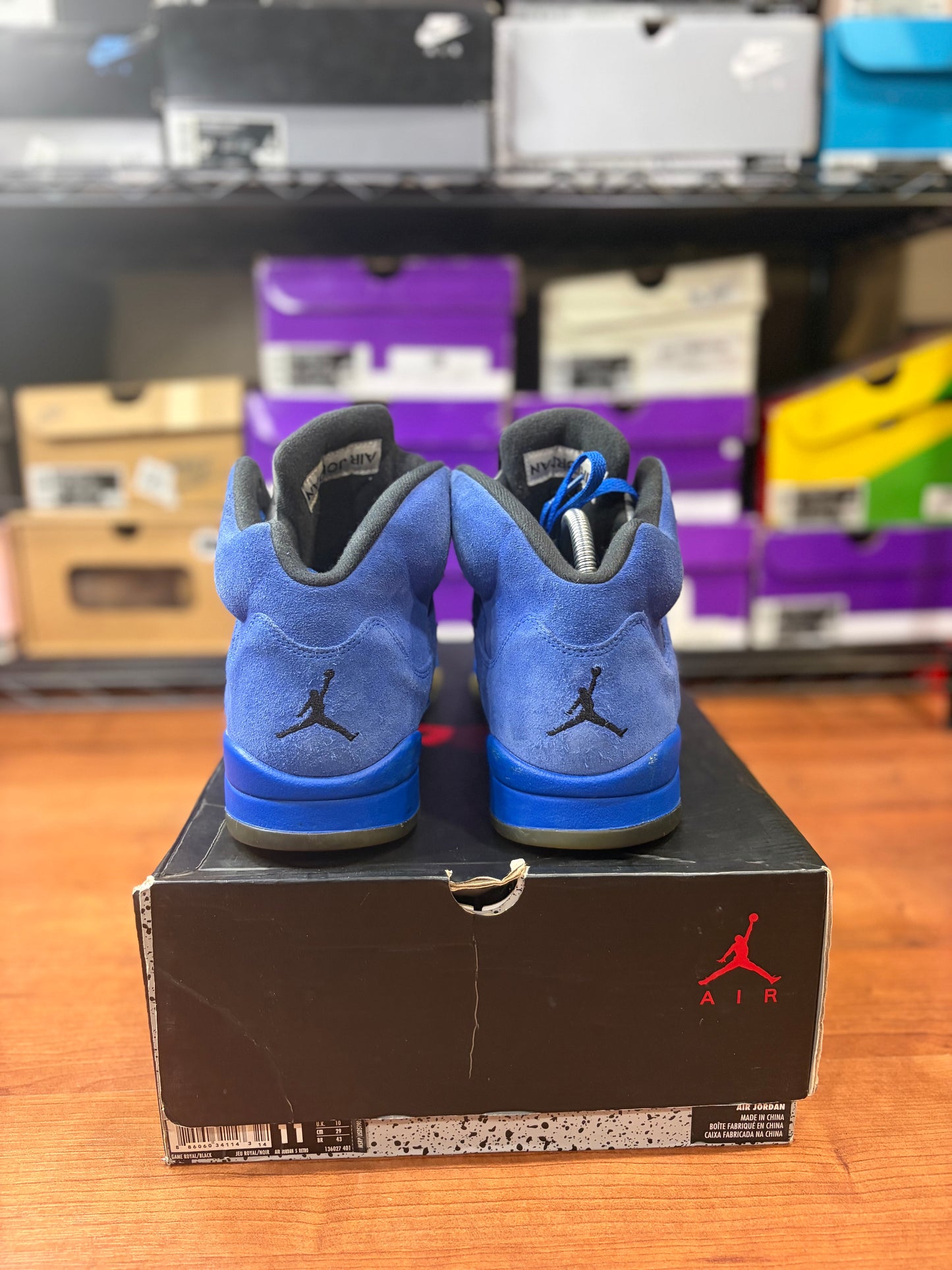 Jordan Retro 5 Royal Suede (Size 11 Mens)
