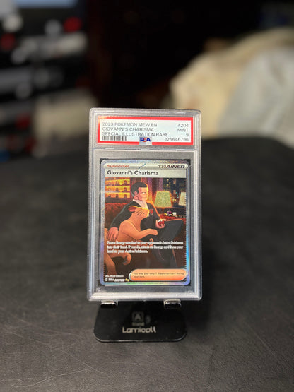 PSA 9 Pokémon Mew EN-151 SIR Giovanni’s Charisma