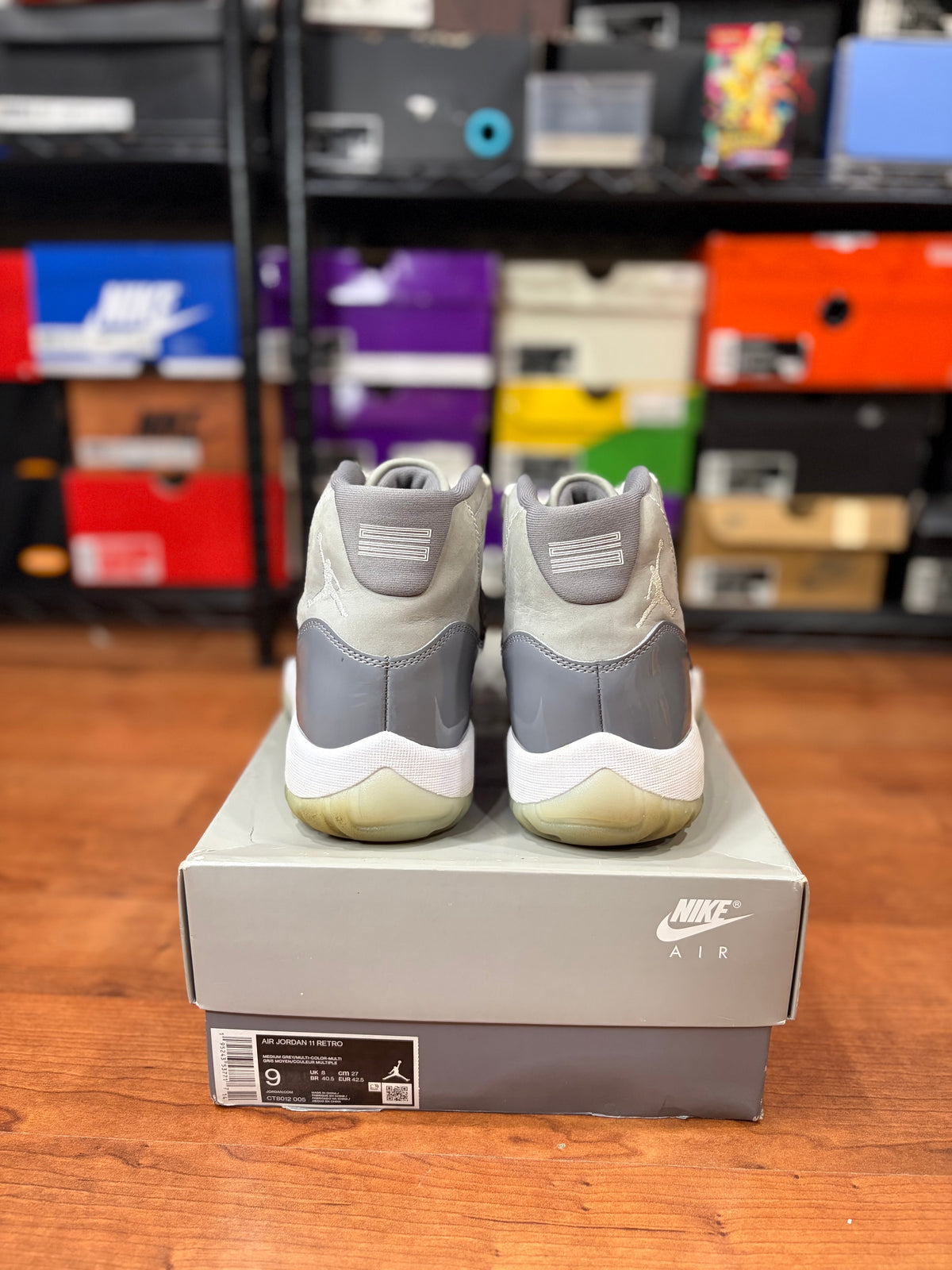 AJ11 Retro Cool Grey (Size 9 Mens)