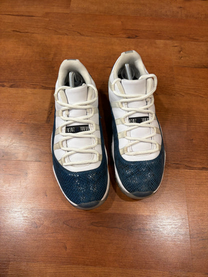 Jordan Retro 11 Low Snakeskin Navy (Size 10 Mens)
