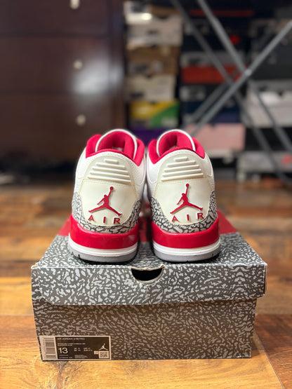 Jordan Retro 3 Cardinal (Size 13 Mens)