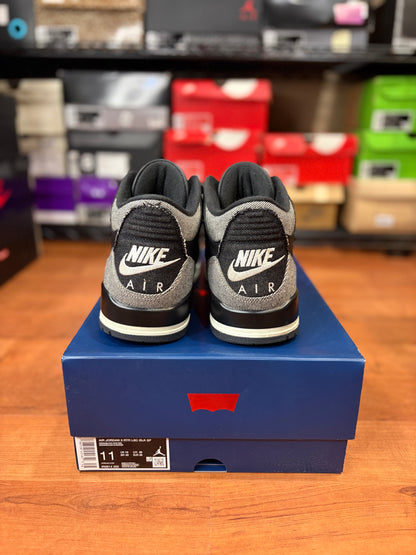Jordan Retro 3 Levi Black (Size 11 Mens)
