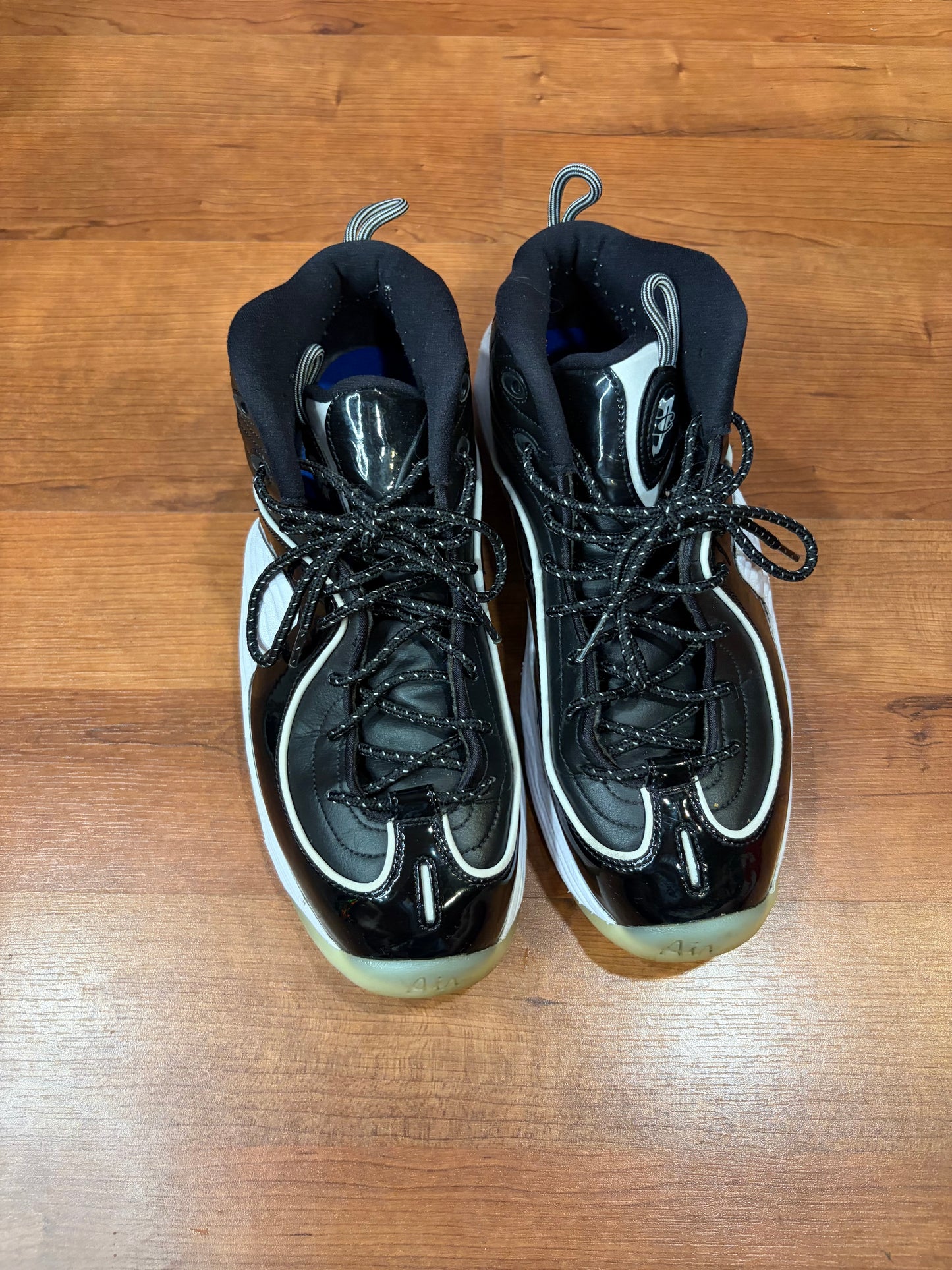 Nike Air Penny 2 Black Patent Football Grey (Size 11 Mens)