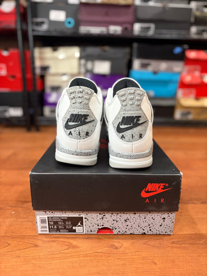 Jordan Retro 4 White Cement (Brand New - 10M)