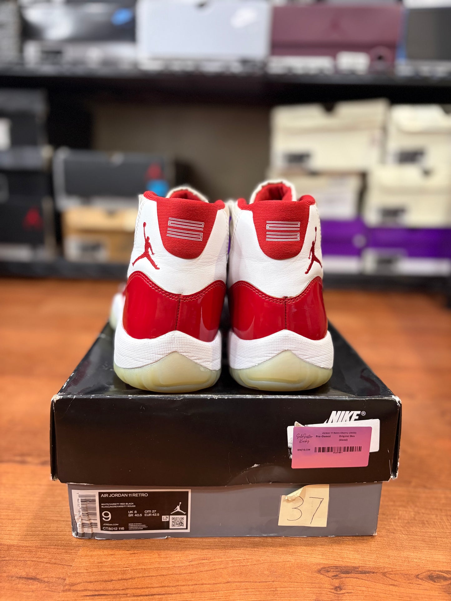 Jordan Retro 11 Cherry (Size 9 Men’s)