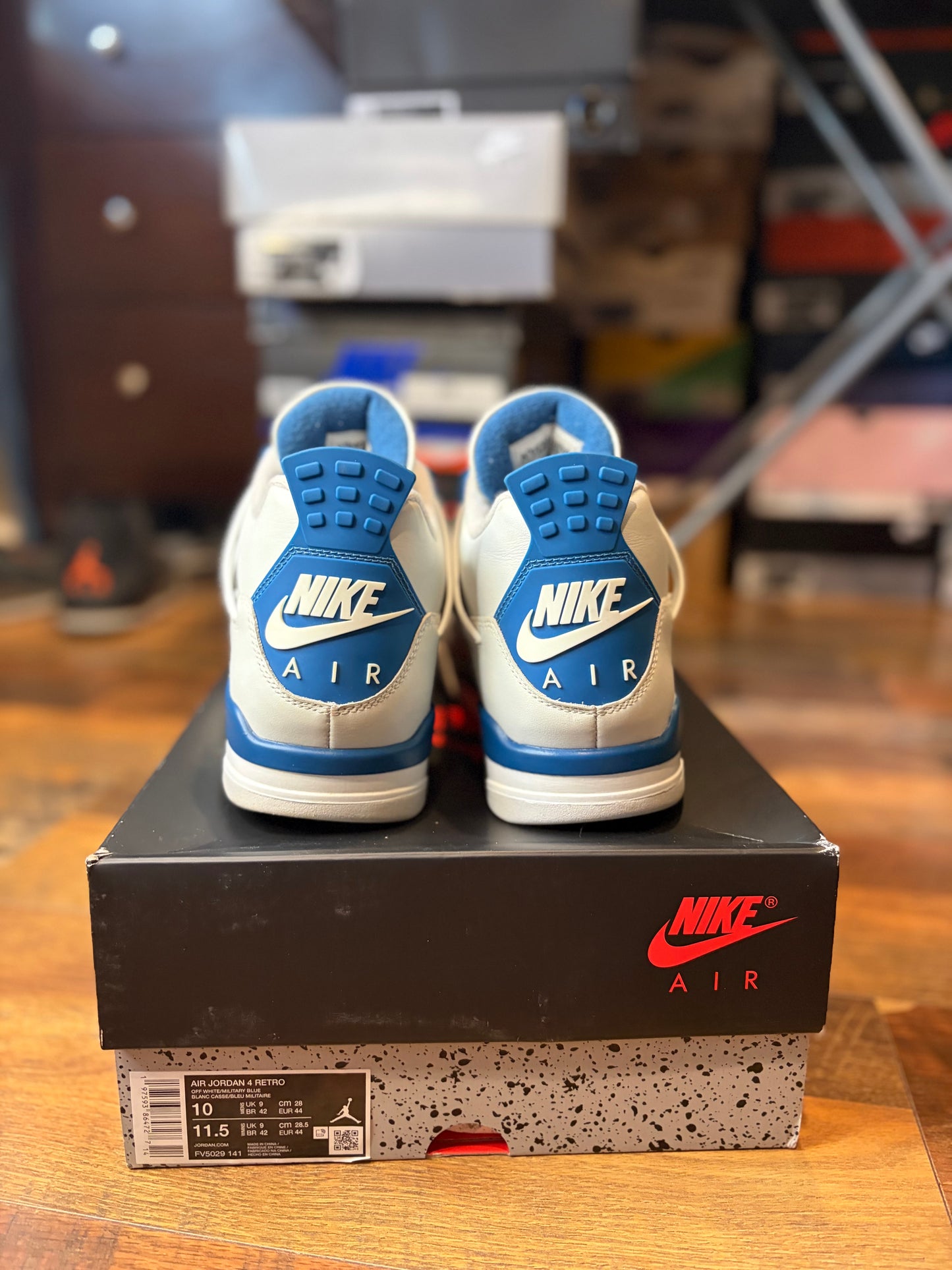 Jordan Retro 4 Military Blue (Size 10 Mens)
