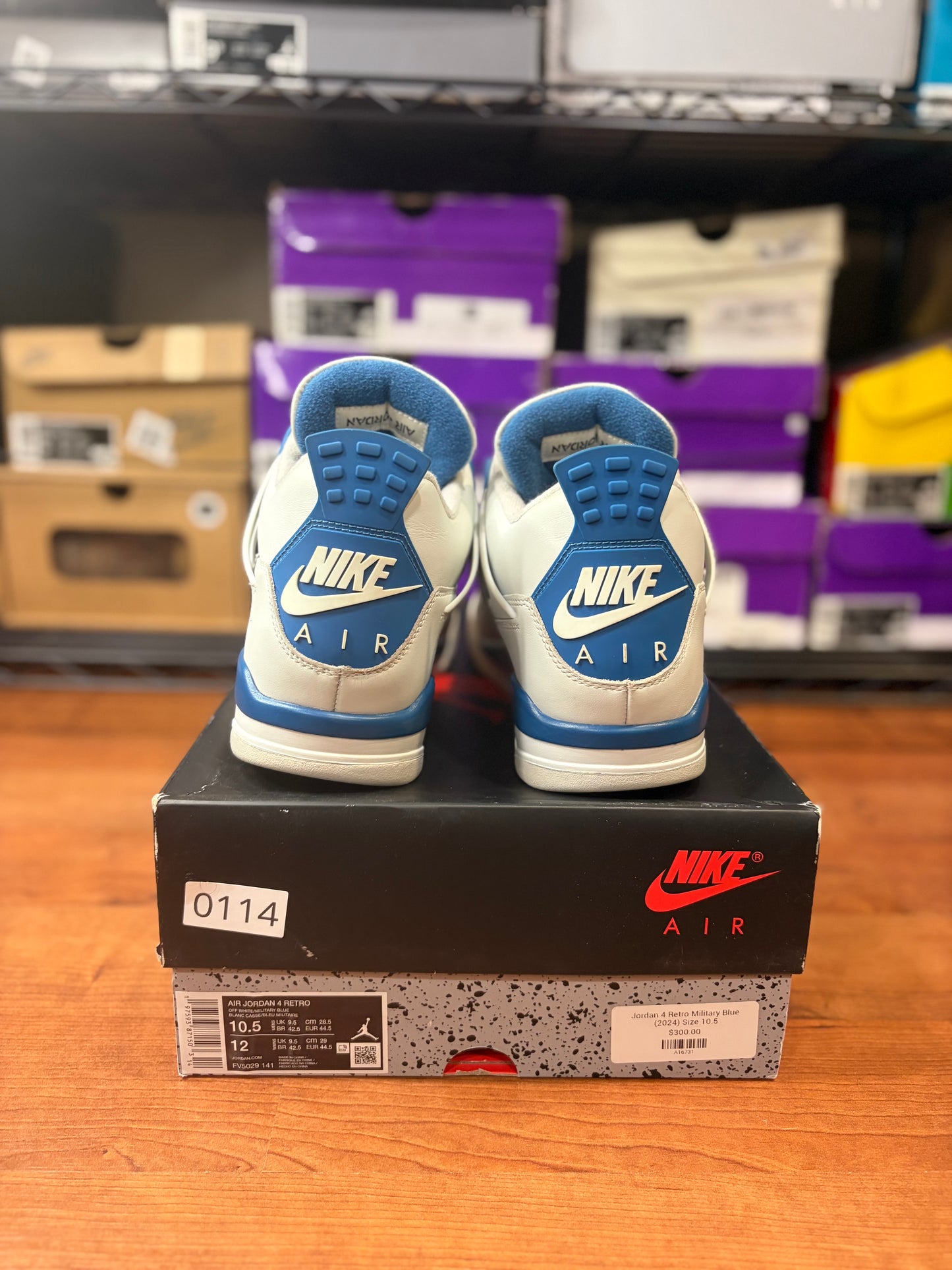 Jordan Retro 4 Military Blue (Size 10.5 Mens)