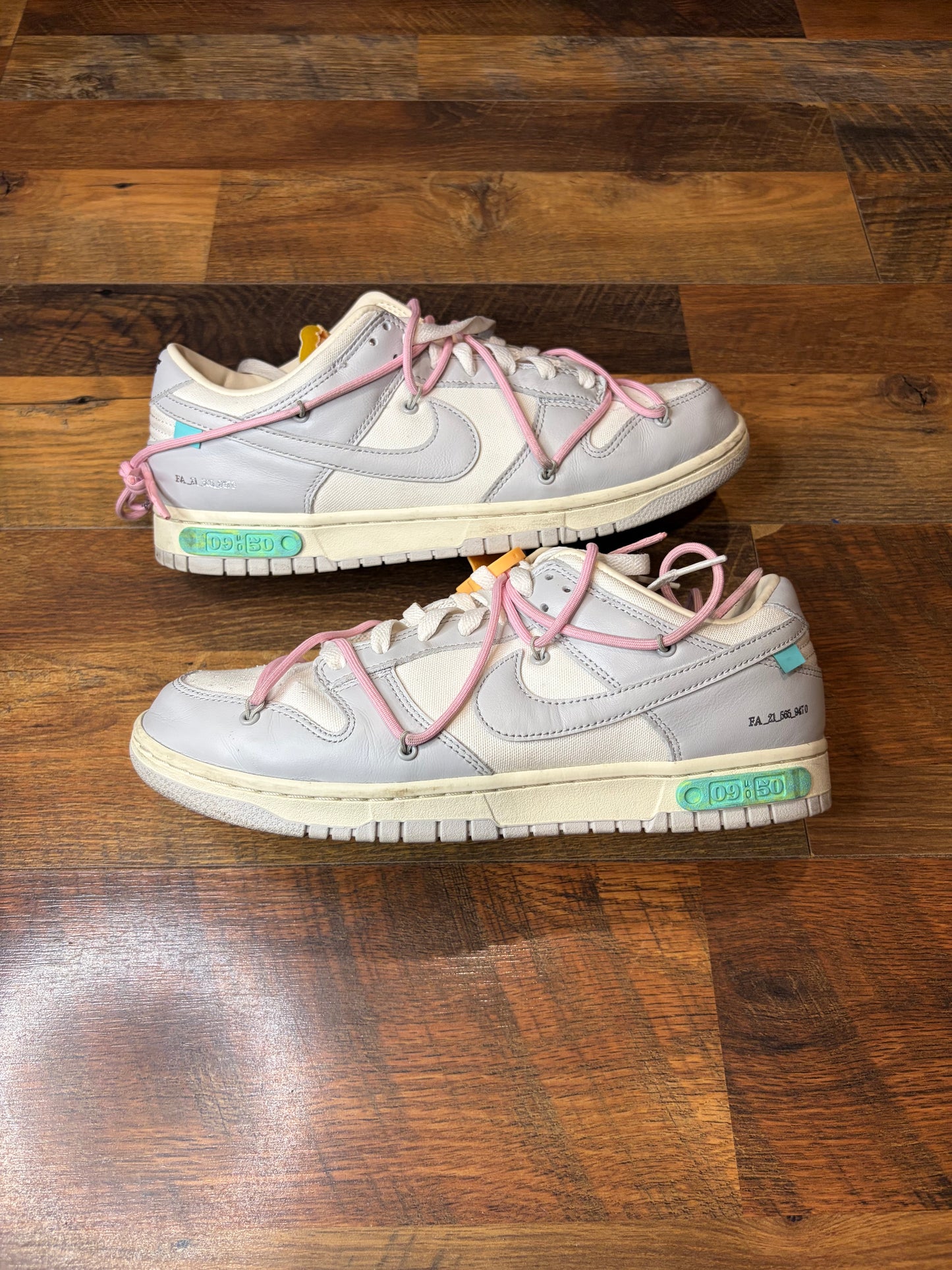 Nike Dunk Low Off-White Lot 9 (Size 11 Mens)