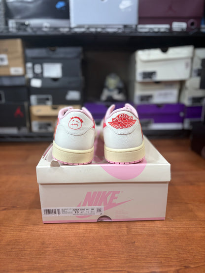 Jordan Retro 1 Low Travis Scott Tropical Pink (Brand New - 13M)