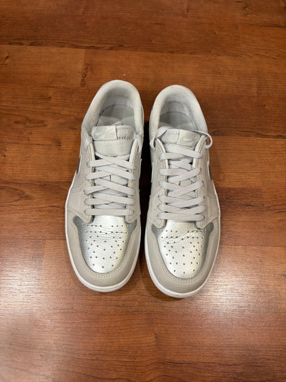 AJ1 Low Retro Metallic Silver (Size 9.5 Mens)