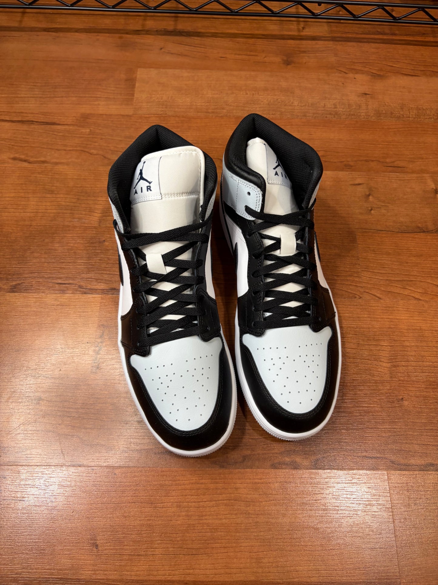 Jordan 1 Mid Black Squadron Blue (Brand New - 13M)