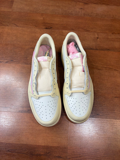 Jordan Retro 1 Low Travis Scott Shy Pink (Brand New - 10.5M)