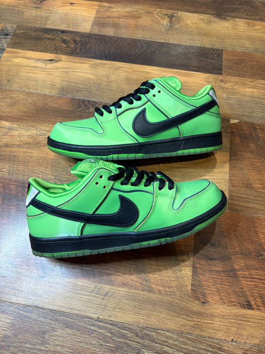 Nike Dunk Low SB Powerpuff Girls Buttercup (Size 9 Mens)