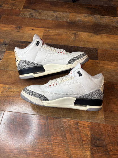 Jordan Retro 3 Reimagined White Cement (Size 10.5 Mens)