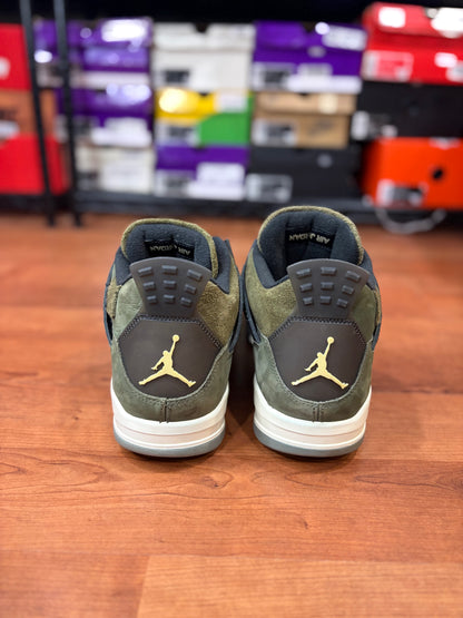AJ4 Retro Medium Olive Craft (Size 14 Mens)