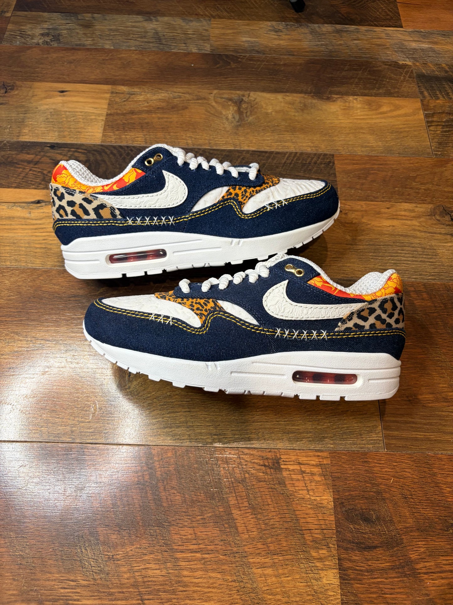 Nike Air Max 1 Denim Leopard (Brand New - 10M)
