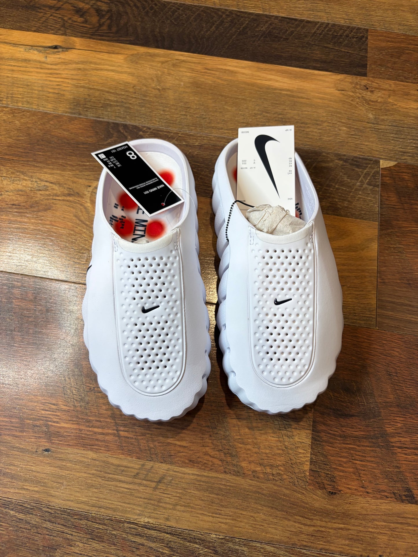 Nike Mind 001 Slide White Speed Red (Brand New - 8M)