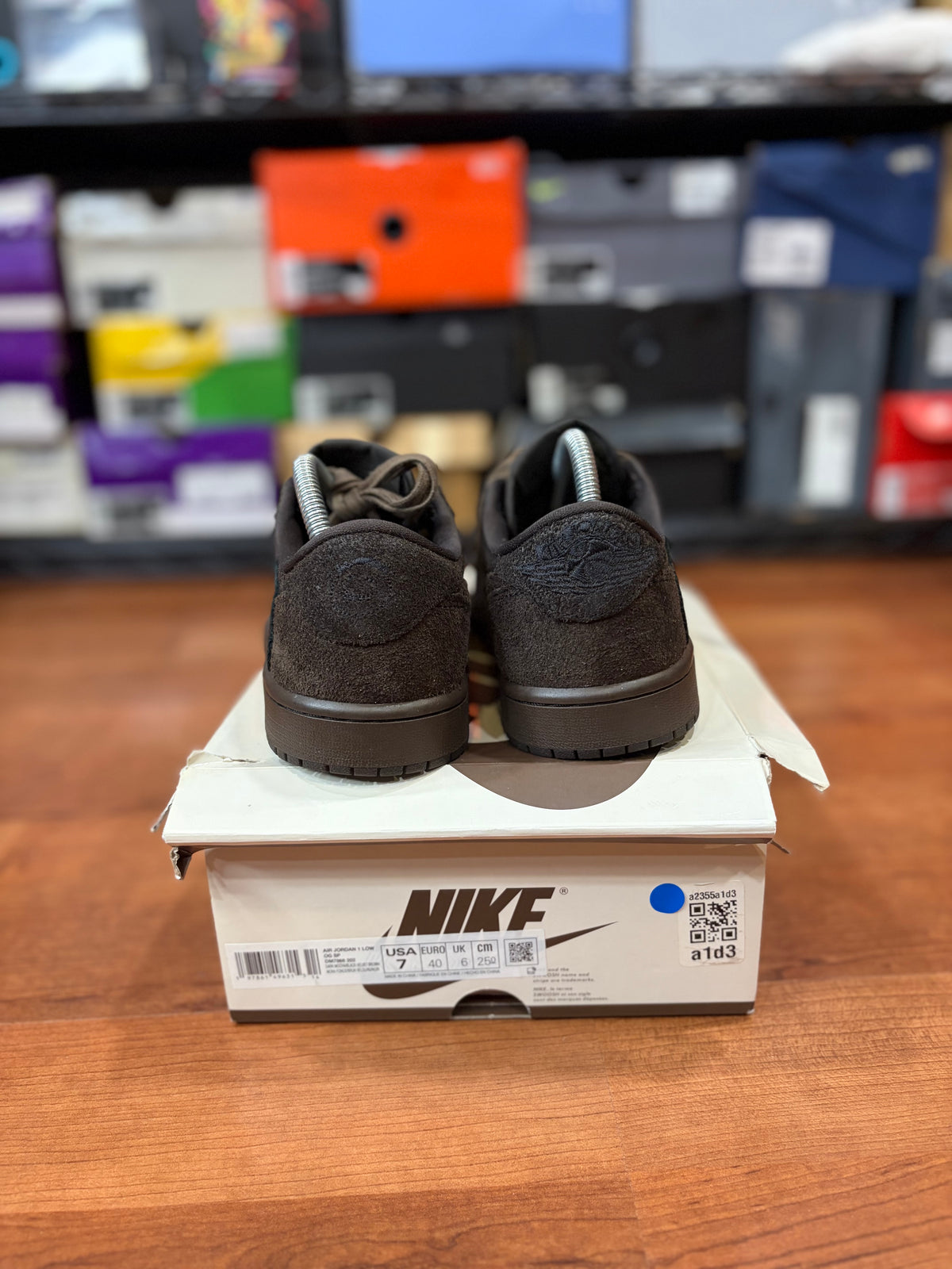 AJ1 Low Retro Travis Scott Velvet Brown (Size 7 Mens)