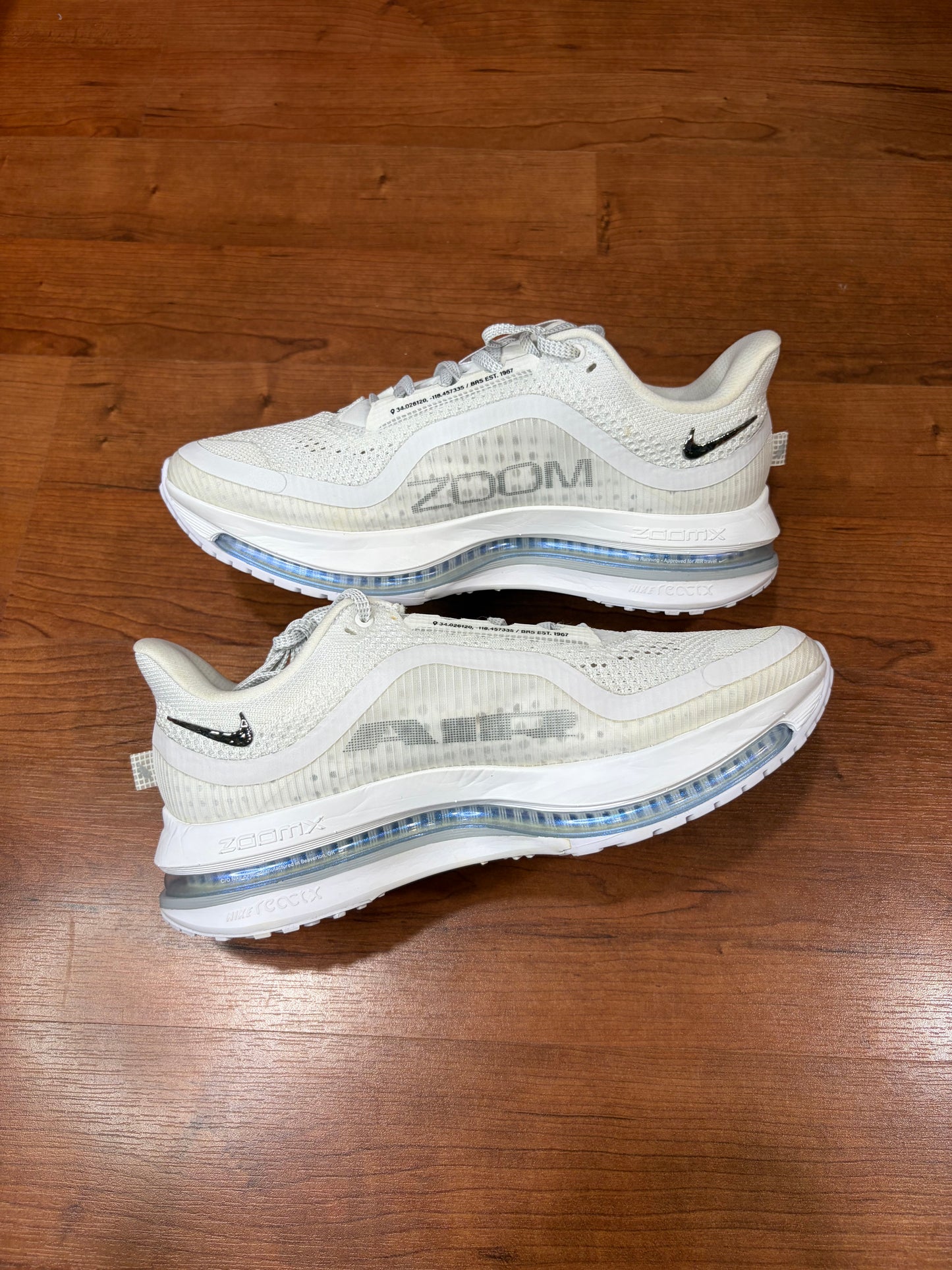 Nike Air Pegasus Premium White Metallic Silver (Brand New - 9M)