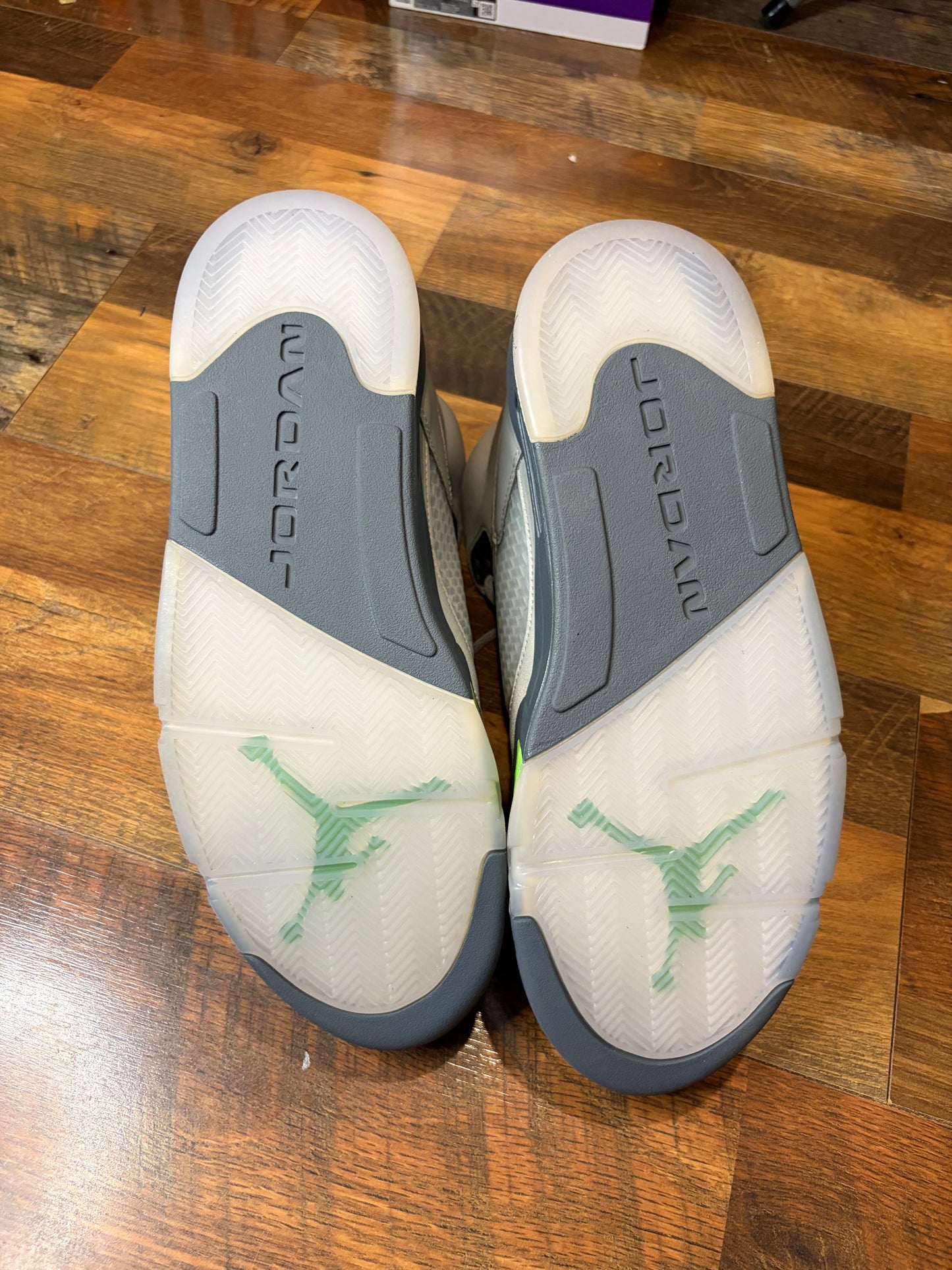 Jordan Retro 5 Green Bean (Brand New Damaged Box)