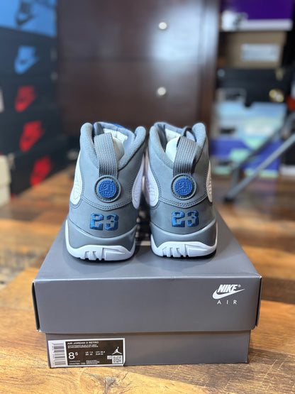 Jordan Retro 9 French Blue Flint Grey (Brand New - 8.5M)