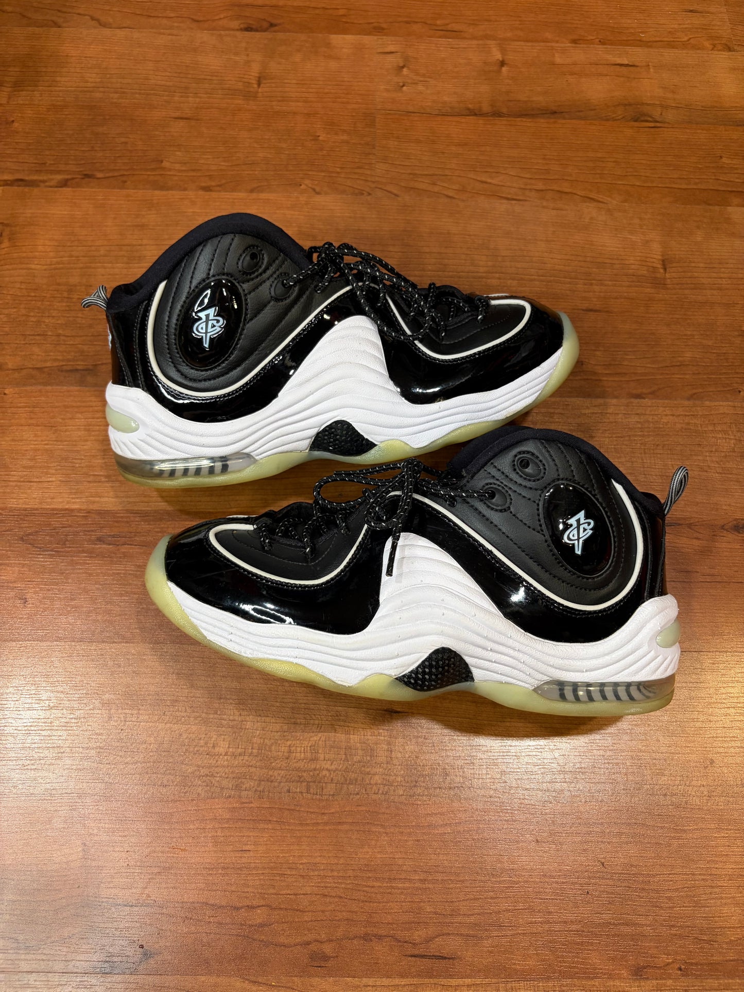 Nike Air Penny 2 Black Patent Football Grey (Size 11 Mens)