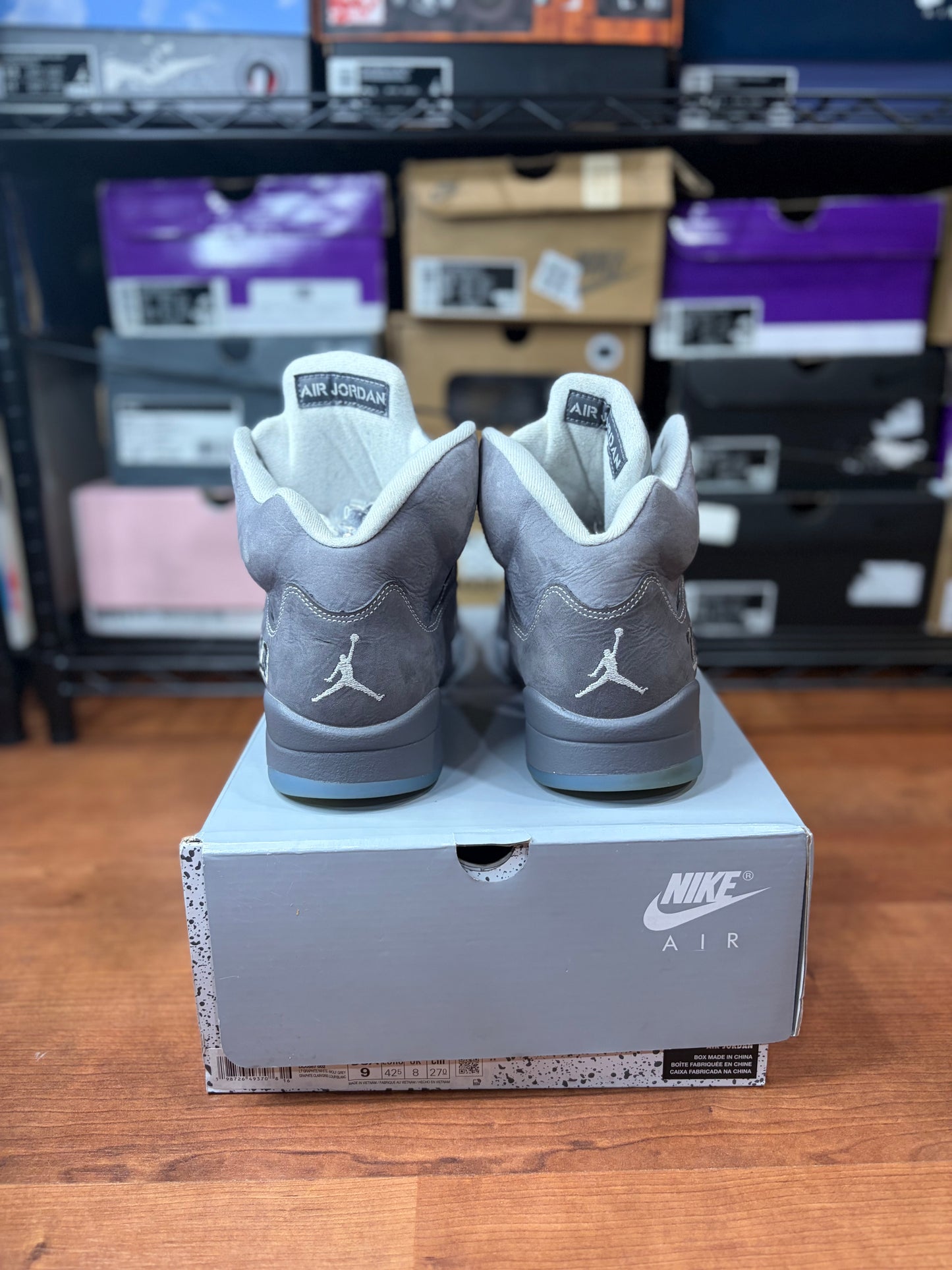 Jordan Retro 5 Wolf Grey (Size 9 Mens)