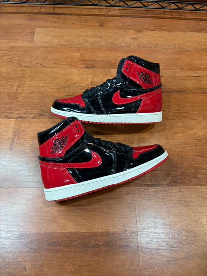 Jordan Retro 1 Patent Bred (Size 8 Mens)