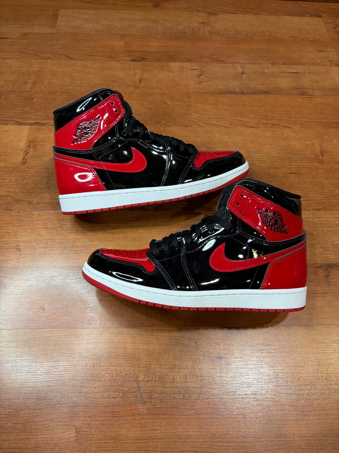 Jordan Retro 1 Patent Bred (Size 10 Mens)