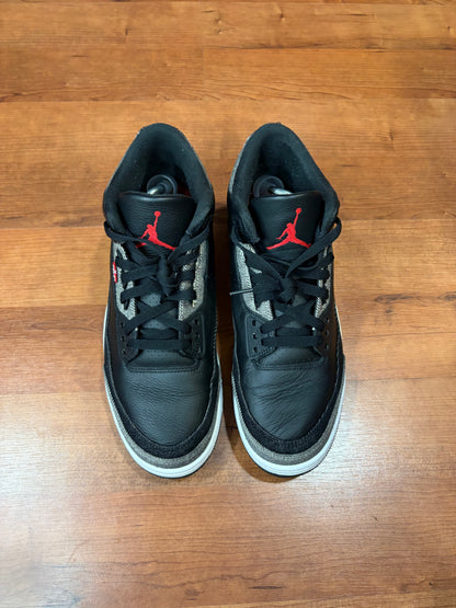 Jordan Retro 3 Levi Black (Size 11 Mens)