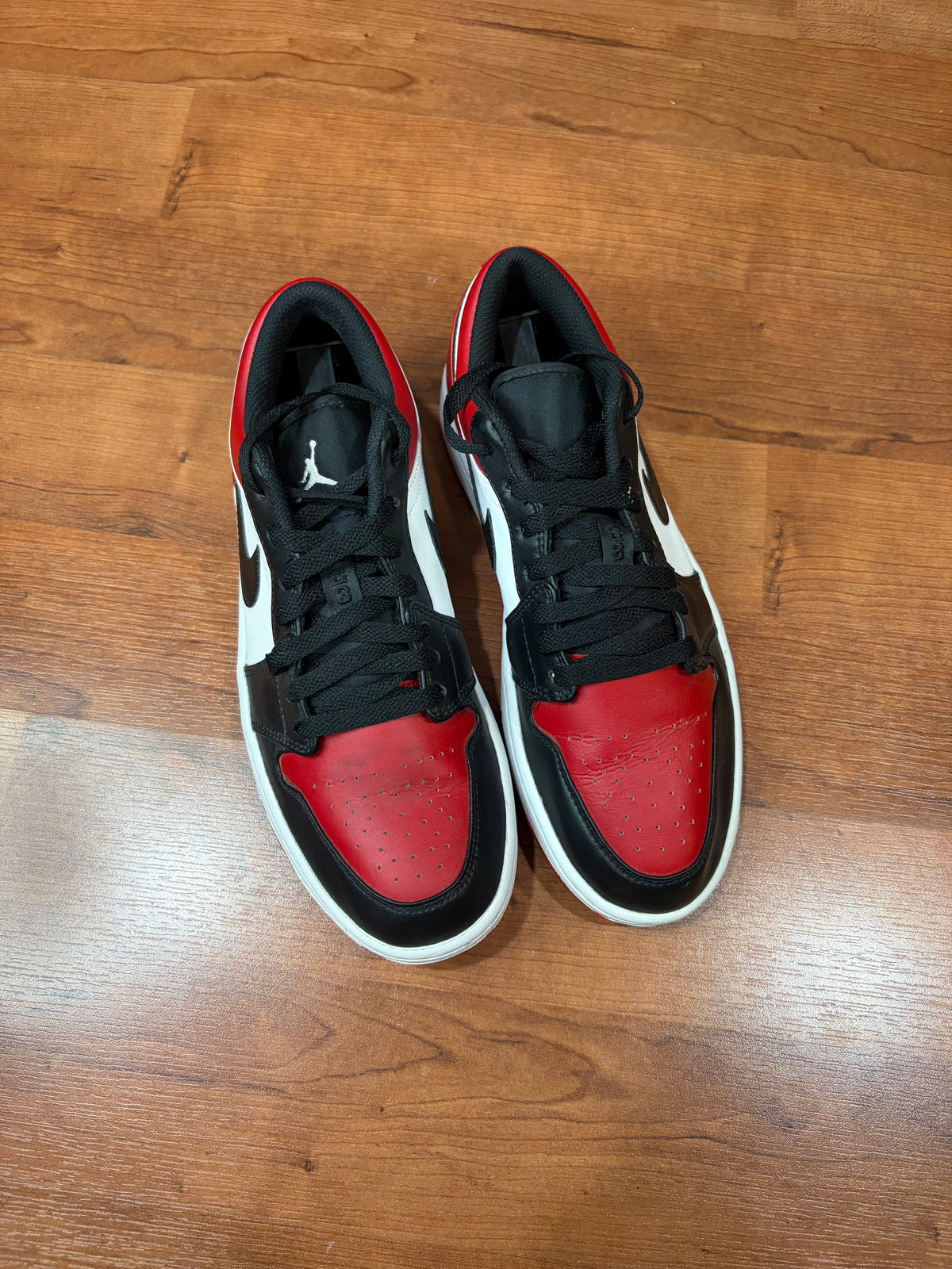 AJ1 Low Bred Toe (Size 9.5 Mens)