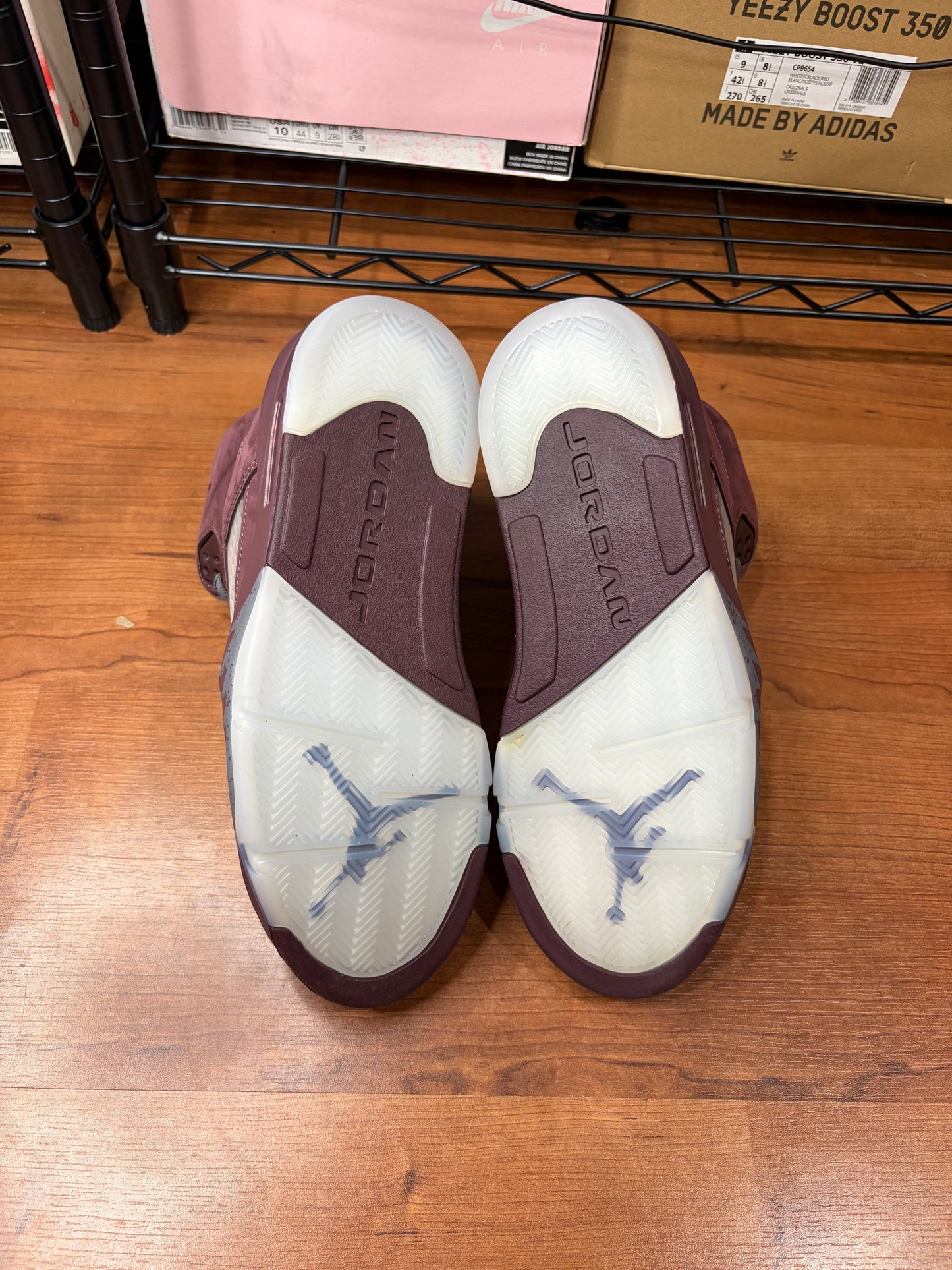 Jordan Retro 5 Burgundy (Size 9 Mens)