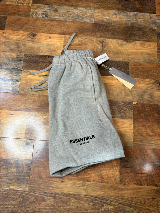 Essentials Fear of God Dark Oatmeal Shorts (Brand New - Size XS)