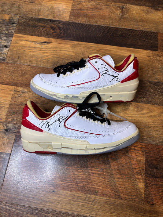 Jordan Retro 2 x Off White University Red (Size 8 Mens)