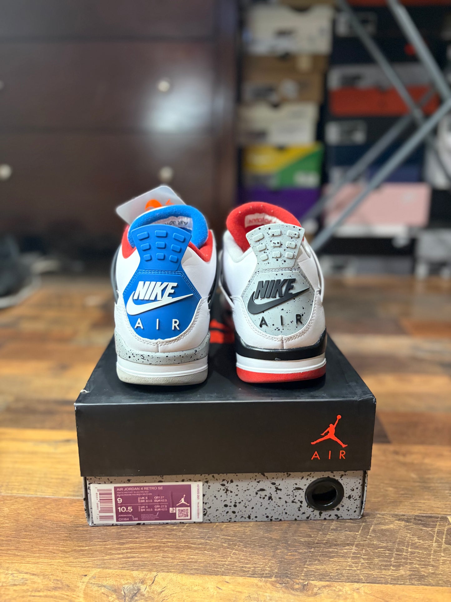 Jordan Retro 4 What The (Size 9 Mens)
