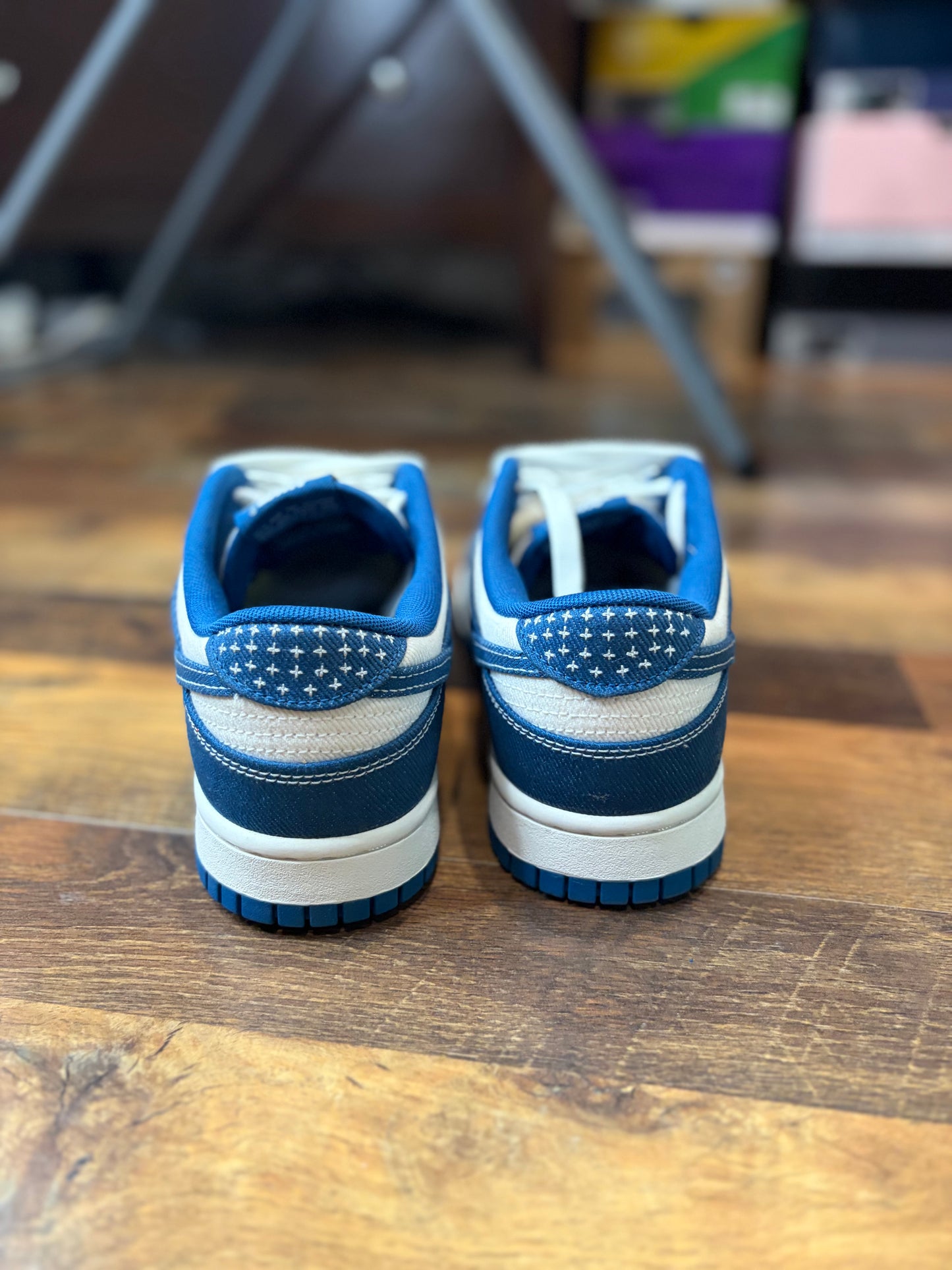 Nike Dunk Low Industrial Blue Shashiko (Brand New/No Box - 8M)